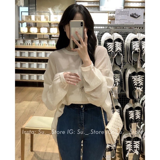 Set áo voan tơ mỏng kèm quây điệu đà