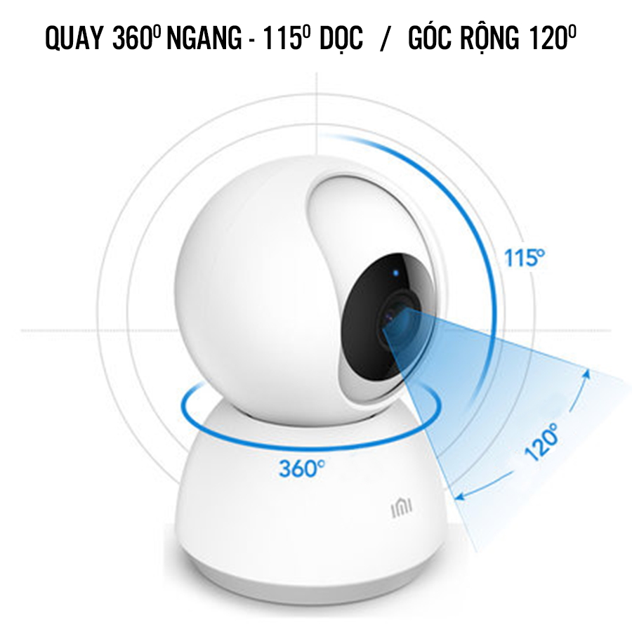 [Miễn phí Ship- BẢN QUỐC TẾ- BH DIGIWORL, TẶNG VOUCHER 20K] Camera IP WIFI Xiaomi Mi Home 360 1080P