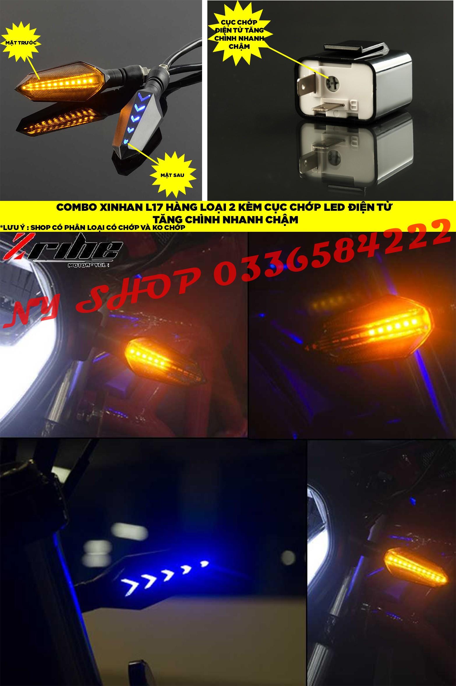 COMBO Đèn xi nhan Spirit Beast L17 nháy hiệu ứng AUDI + cục chớp led điện tử (GIÁ 1 CẶP) hàng f2