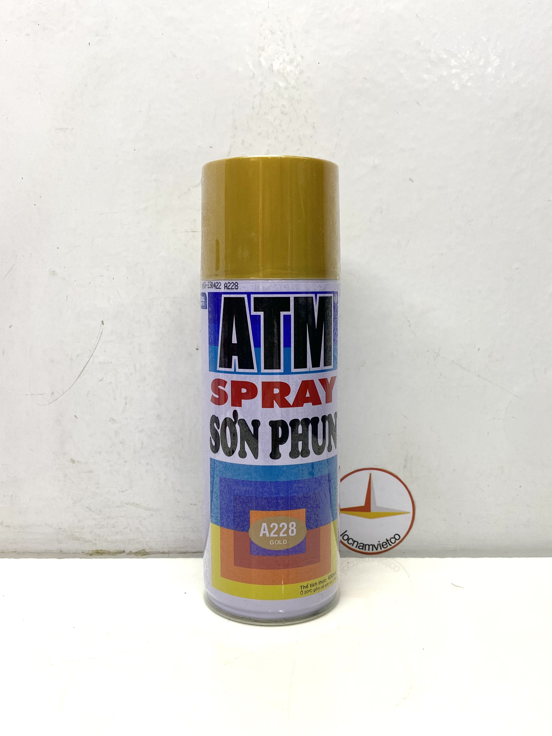 Sơn xịt xe máy ATM màu nhũ vàng đồng A228