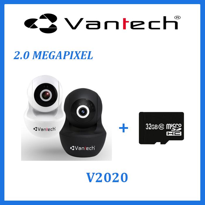 CAMERA IP WIFI VANTECH 2.0MP V2020 TẶNG THẺ NHỚ