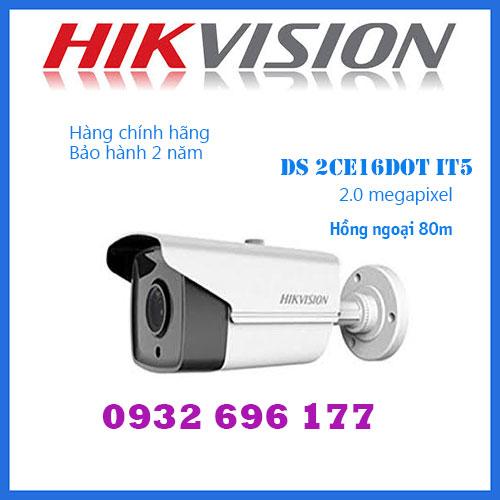 camera hồng ngoại DS 2CE16DOT IT5 2.0 megapixel