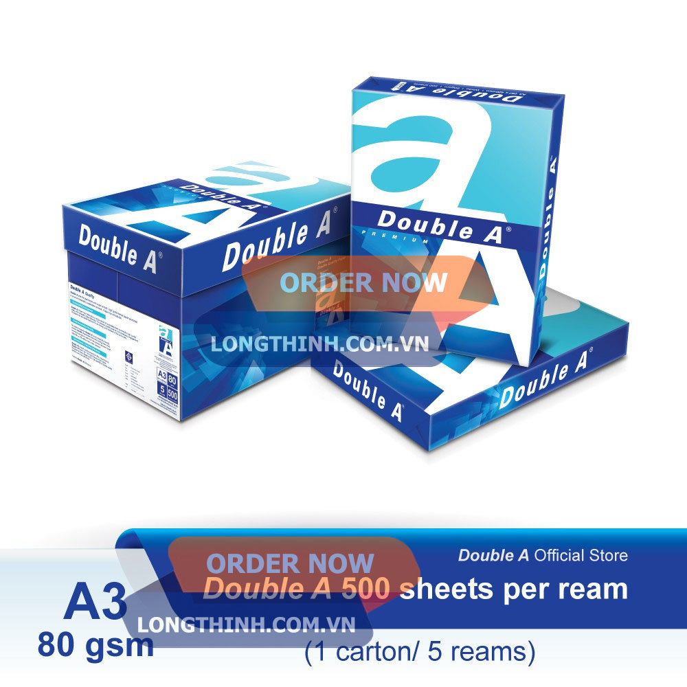 Giấy a3 double a 80gsm