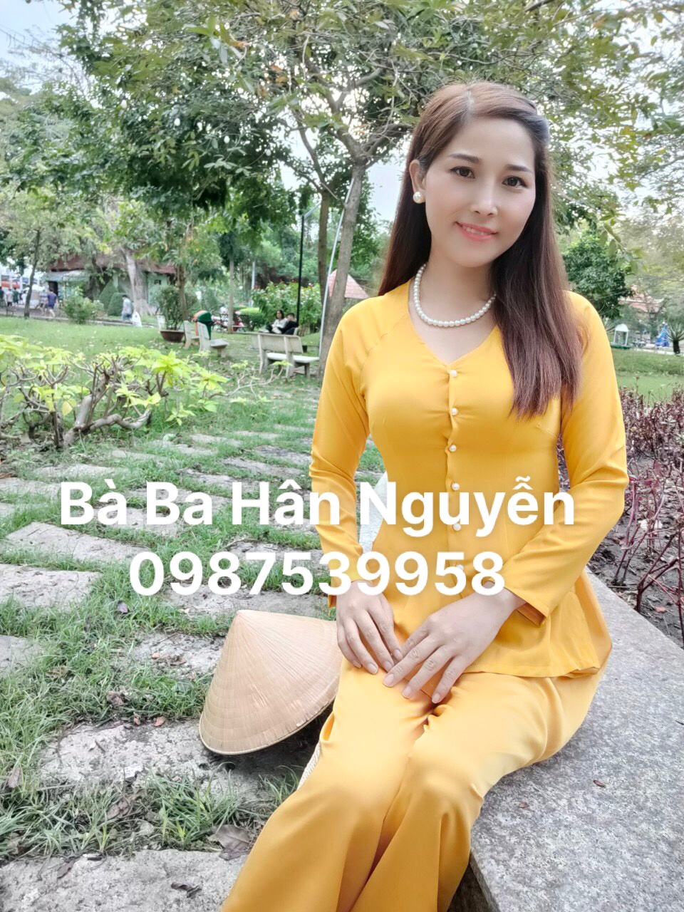 ÁO BÀ BA TRƠN CỔ TIM (KÈM QUẦN)