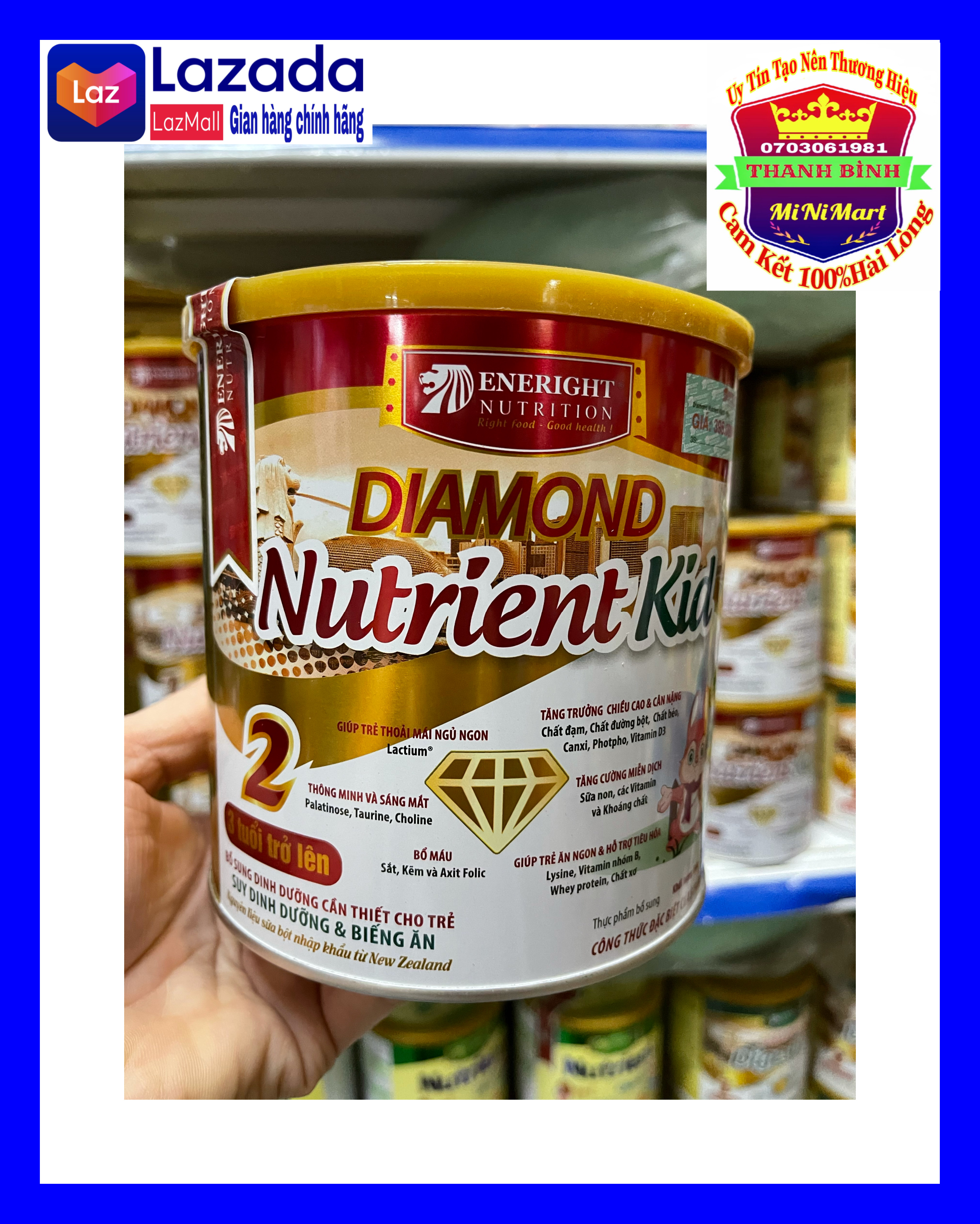 SỮA DIAMOND NUTRIENT KID 2 (700g)CHO TRẺ 3 TUỔI TRỞ LÊN