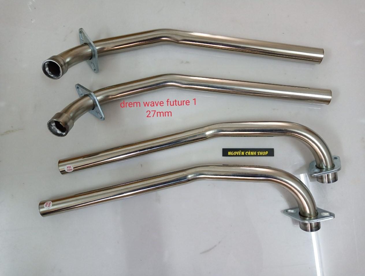 Cổ pô wave drem inox 304 phi 27mm sản phẩm như hình