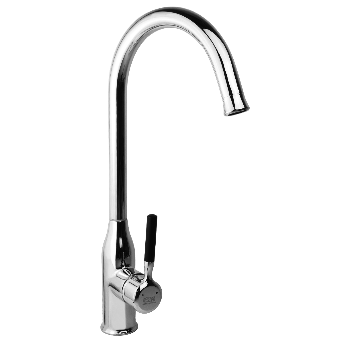 Vòi rửa chén nóng lạnh đồng mạ chrome eurolife el-el-km04