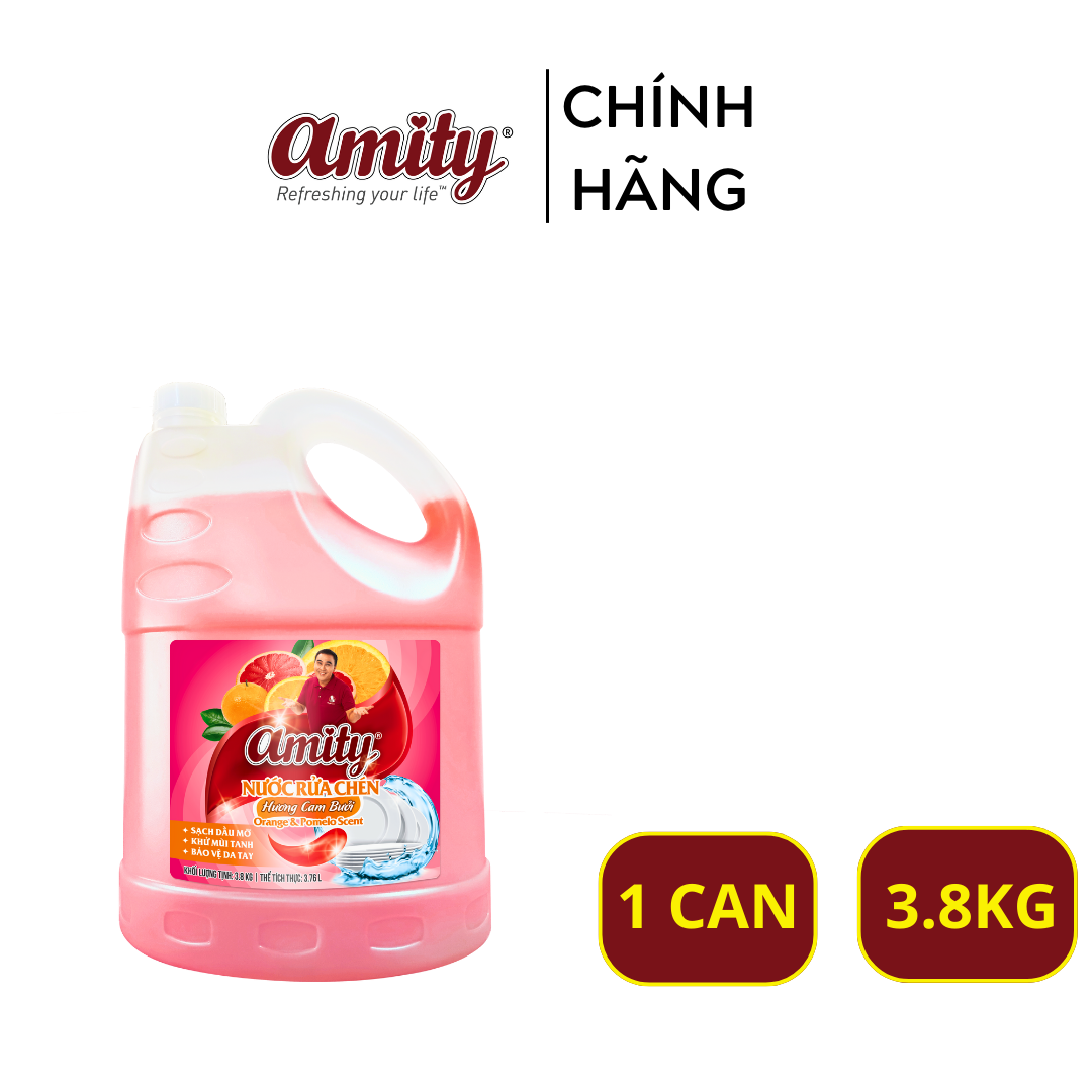 Nước Rửa Chén Amity can 3.8kg