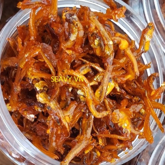 Cá cơm tỏi ớt rim sẵn 300.gram
