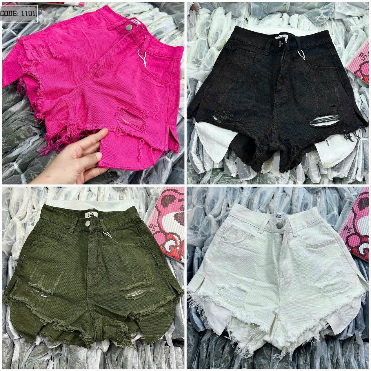 Short jean rách túi lòi về đủ size đủ màu siêu xinh