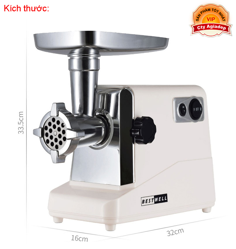 Máy xay thịt làm xúc xích lạp sườn công suất cao Giormani (Vuông)