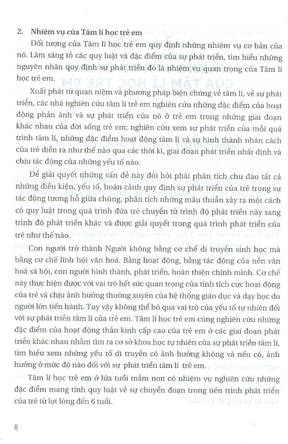 Tâm Lí Học Trẻ Em Lứa Tuổi Mầm Non