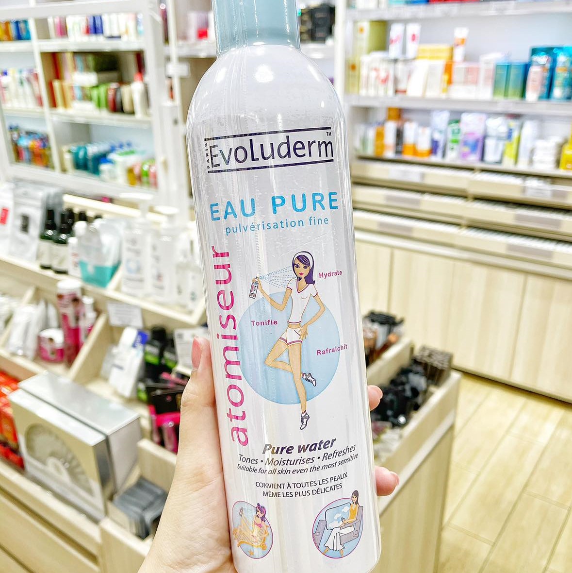 Xịt Khoáng Cấp Ẩm Làm Dịu Da Evoluderm Pháp