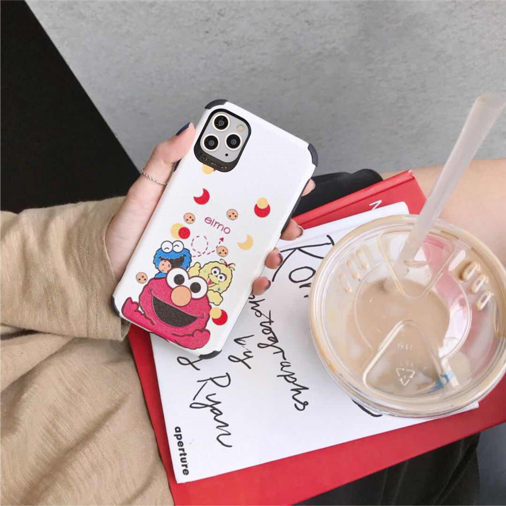 Ốp Lưng Da IMD KAWS