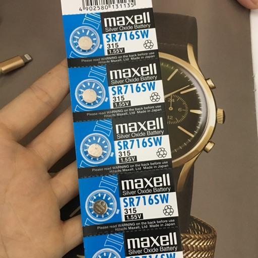 [HCM]Pin nhật 716 Maxell SR716SW 315 vỉ 1 viên
