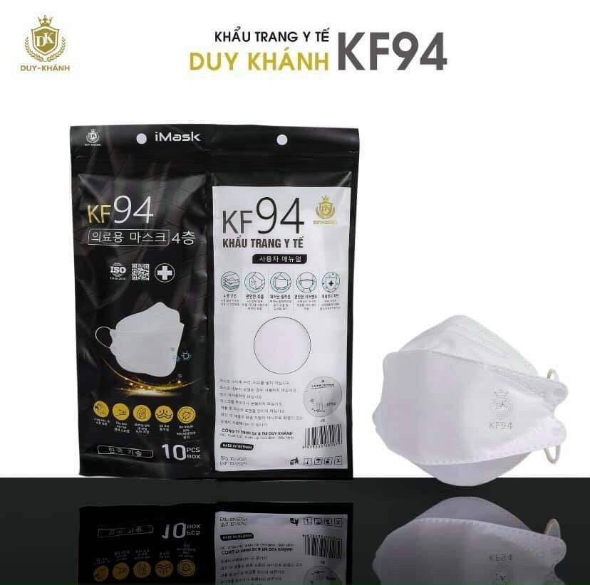 Sỉ 300 chiếc khẩu trang y tế KF94 (4d) Duy Khánh