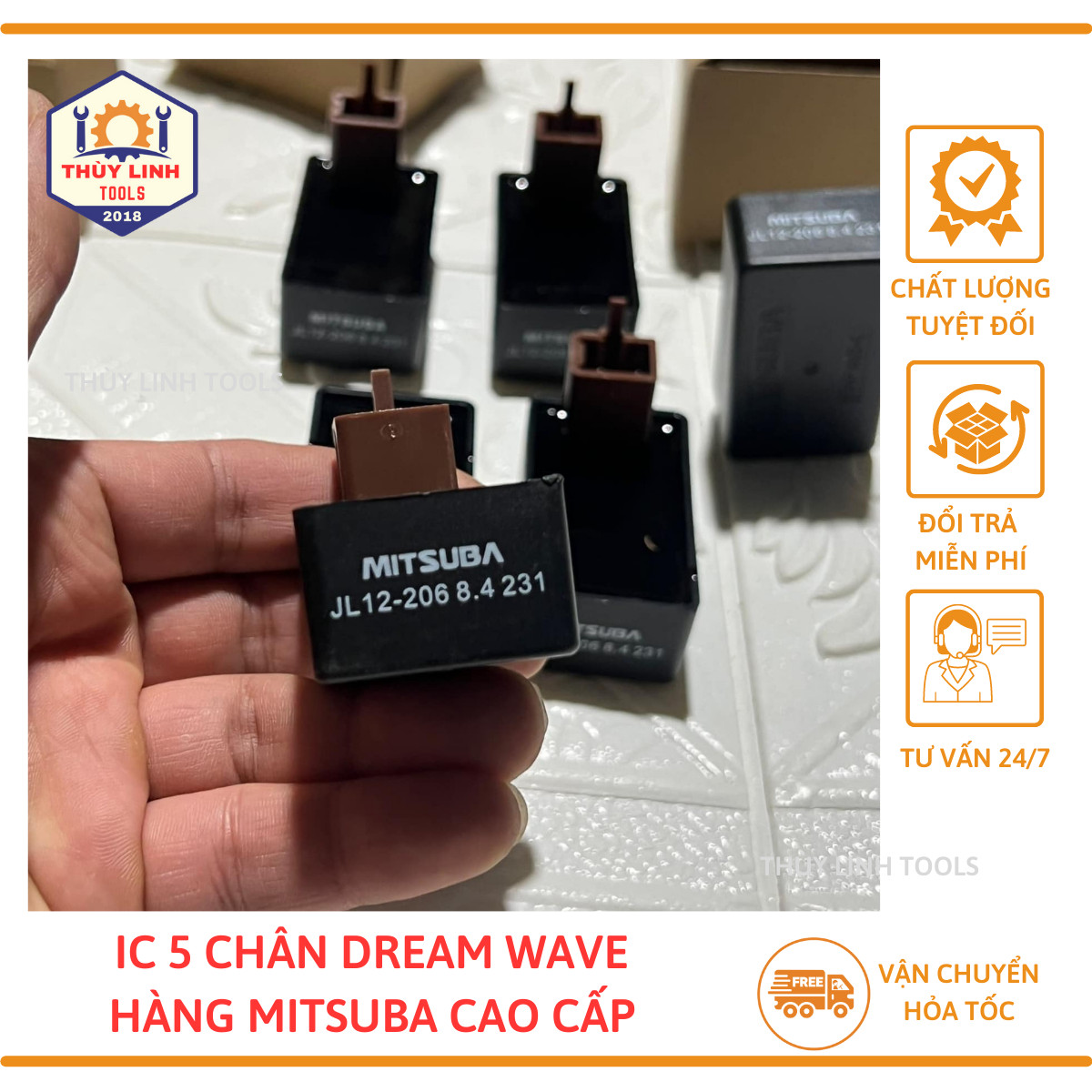 IC 5 chân dành cho xe máy Dream/Wave hàng Mitsuba Thùy Linh Tools