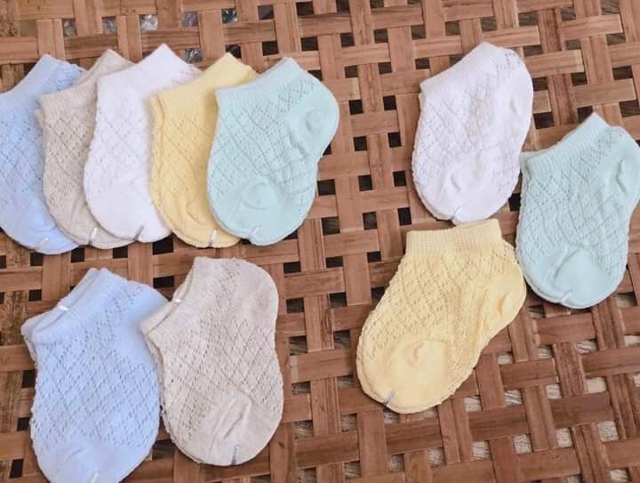SÉT 5 ĐÔI TẤT LƯỚI MÙA HÈ CHO BÉ  (KÈM QUÀ TẶNG)