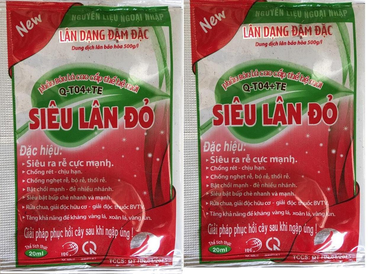 Combo 2 gói siêu lân đỏ đậm đặc- cây khỏe, rễ mạnh (có thể dùng cho cây vừa đảo bầu, trồng lại..)