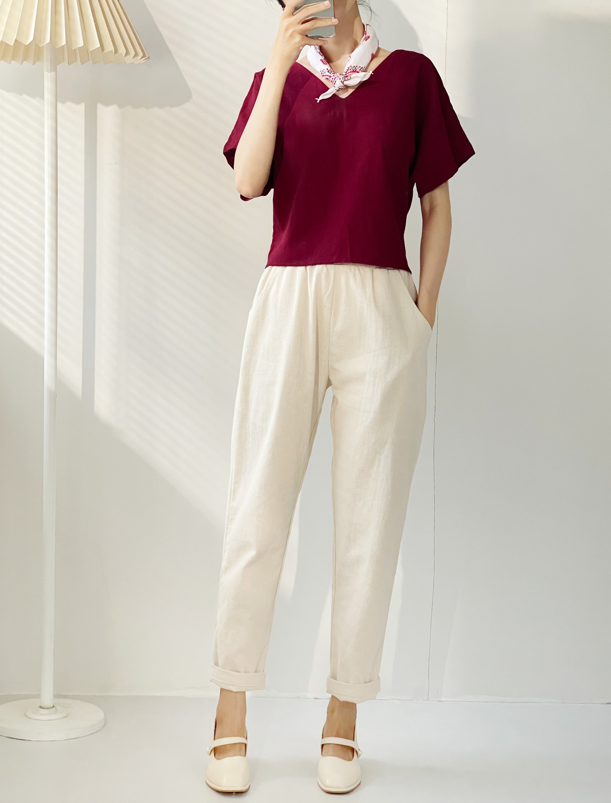 MORI - Áo linen cánh dơi