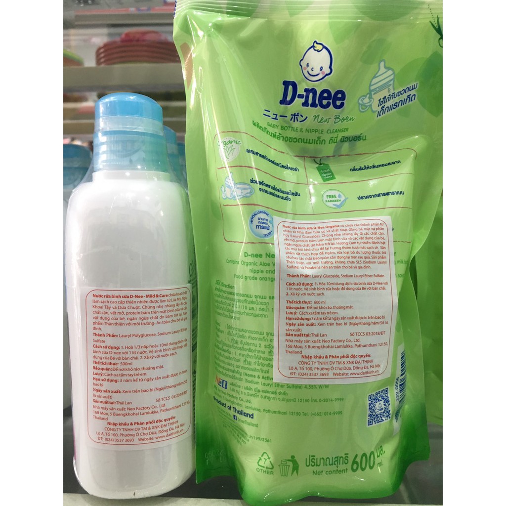 Nước rửa bình sữa Dnee (Chính hãng tem Đại Thịnh)