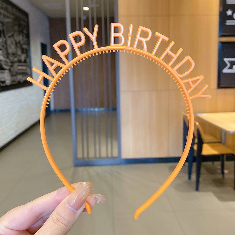Nơ bờm cài tóc chữ happy birthday