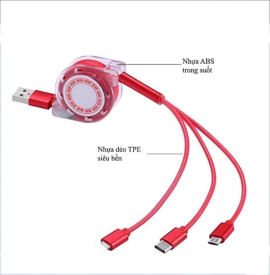 DÂY XẠC RÚT 3 ĐẦU
