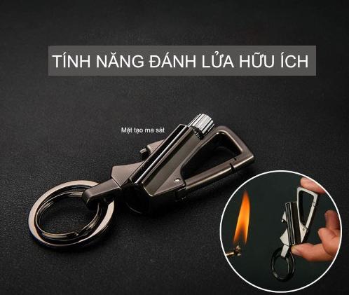 Bật lửa kiêm móc Khóa Honest Chính Hãng - Bật lửa diêm xăng