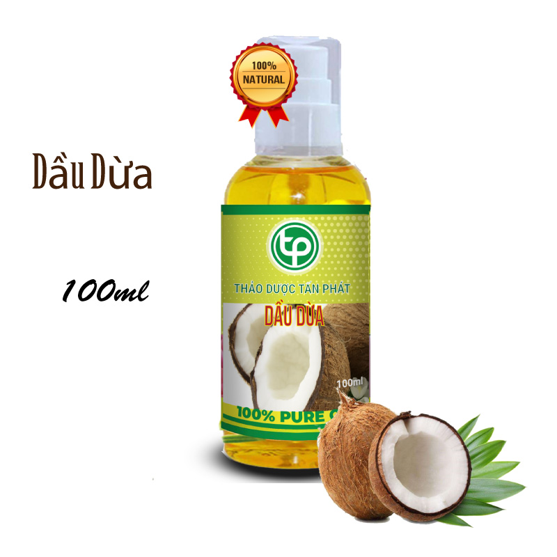 [HOT] Dầu dừa nguyên chất 100ml - Thảo Dược Tấn Phát