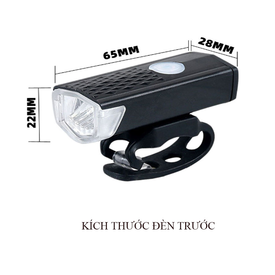 Đèn cảnh báo xe đạp trước sau