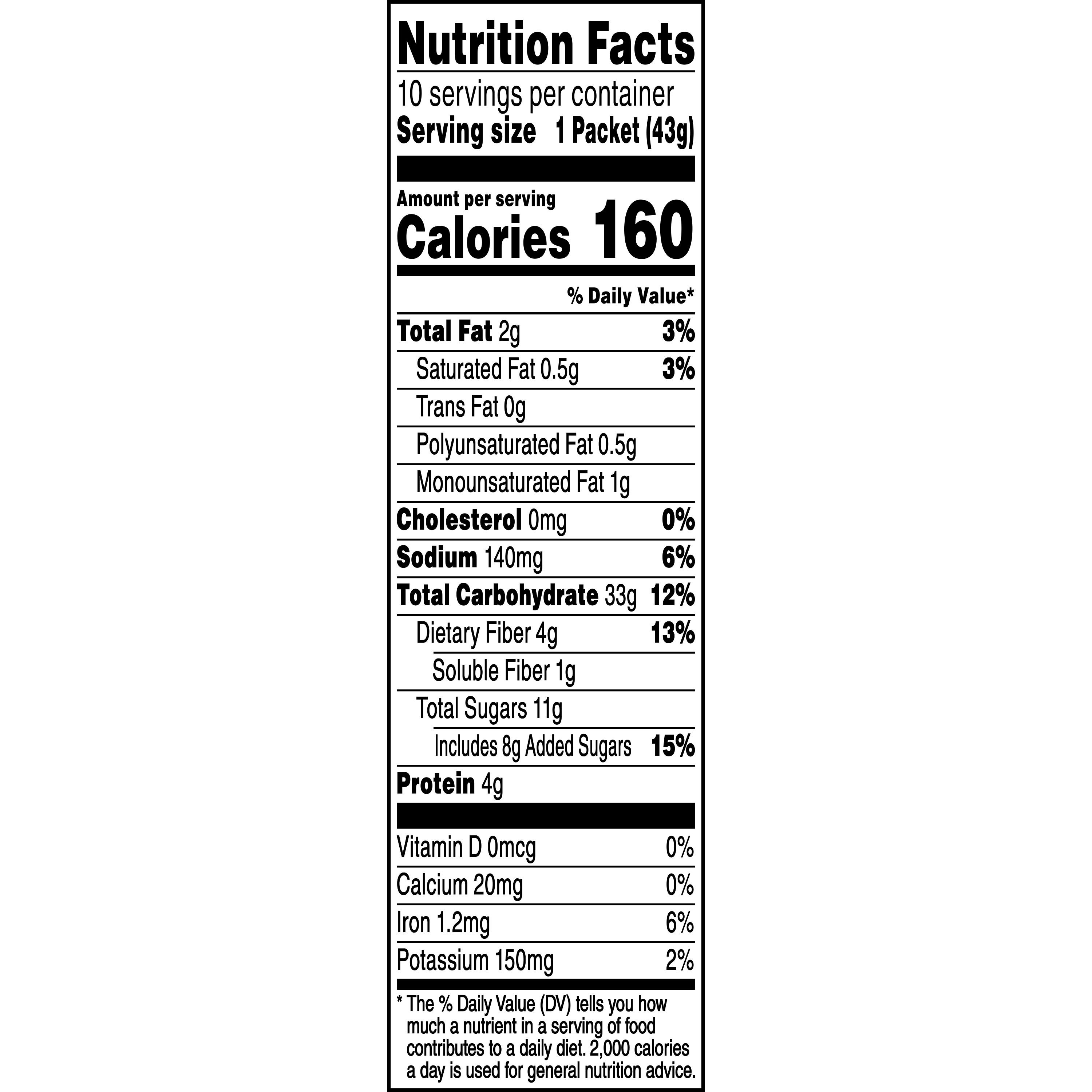 Oatmeal ăn liền Quaker vị táo quế 430gr