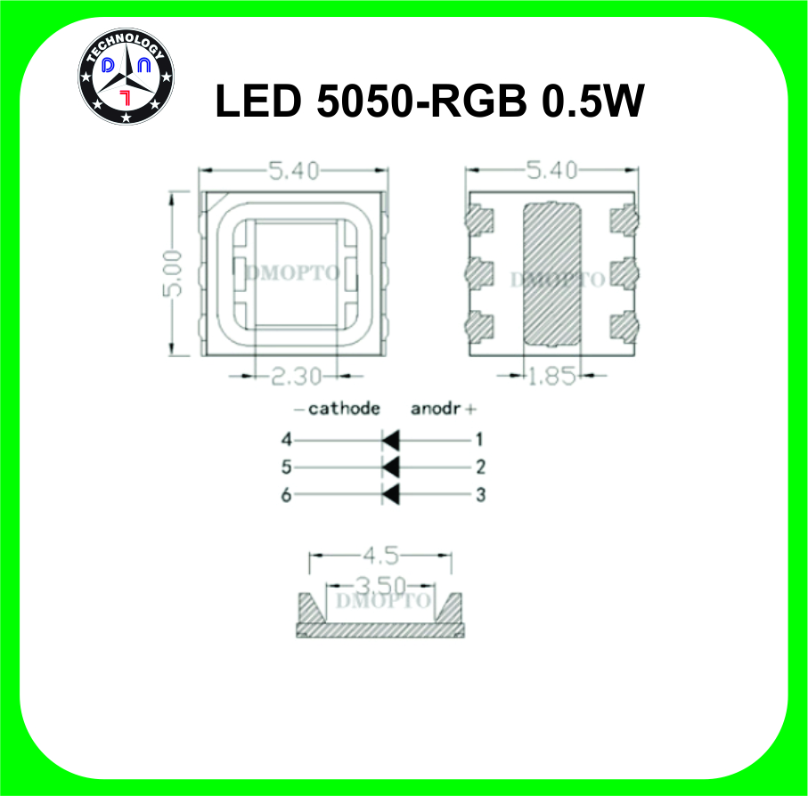 Combo 50 led RGB 5050-0.5W