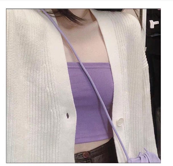 Áo Quây Ngực Len Tăm Nữ 🌸 Croptop thun dáng ôm màu đen trắng tím SIÊU HOT 🌸