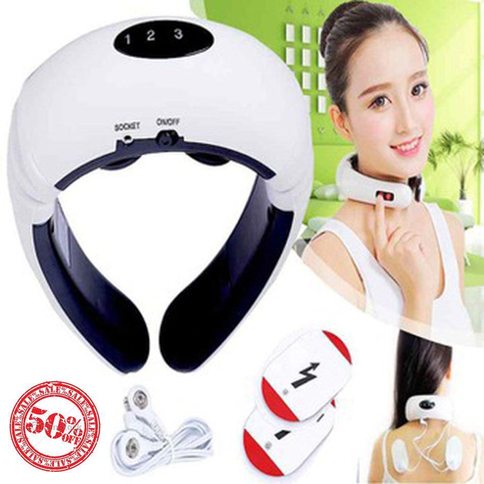 Máy Massage Cổ 3D Thông Minh , Máy Mát Xa Nhật Bản Rung Kết Hợp Xung Điện Từ Trường, Xua Tan Đau Nhức Vai Gáy, Lưng Hiệu Quả