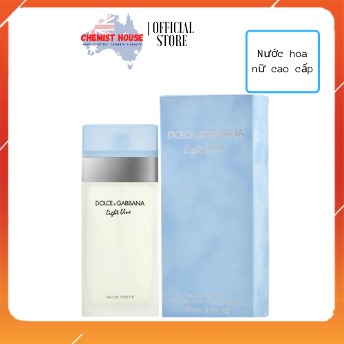 [ÚC]Nước hoa D&G Dolce & Gabbana Light Blue Eau De Toilette 100ml Spray