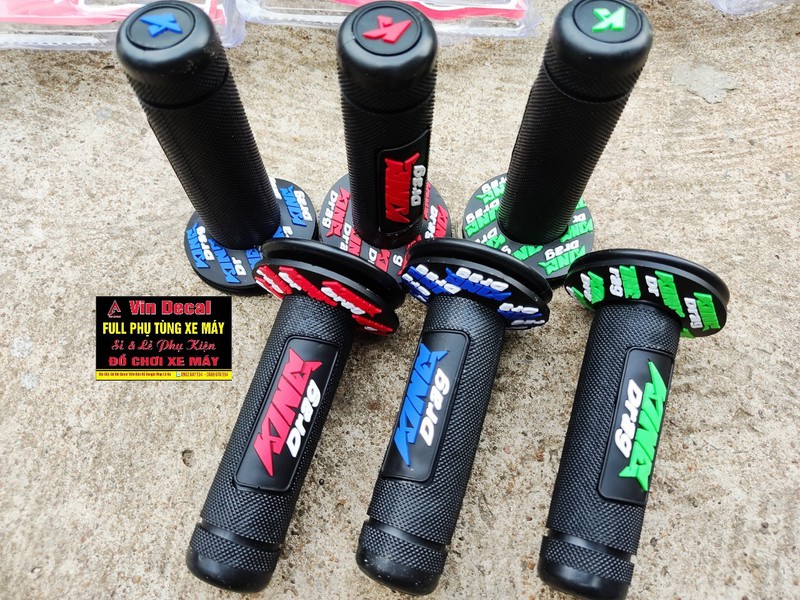 (1 cặp) Bao tay King Drag cao su êm tay và bền đẹp gắn xe máy - Vindecal BD