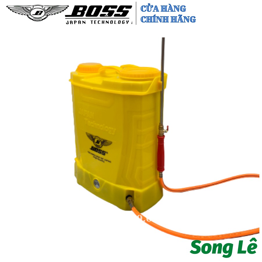 Bình Xịt Điện Boss Nhật 20L - 2 Bơm - 12v/12Ah