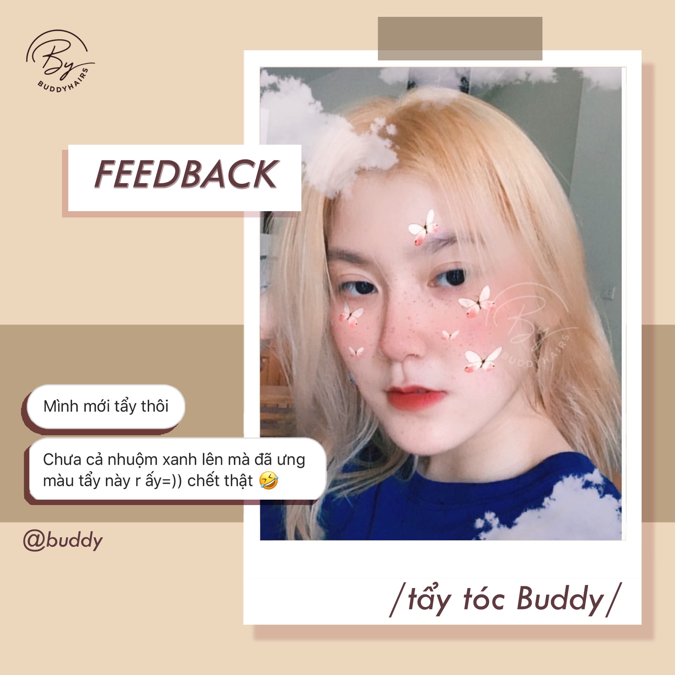 Thuốc tẩy tóc an toàn độc quyền của Buddyhairs
