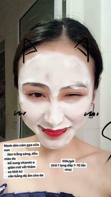 Bột đắp mặt sữa bò (mask dẻo)