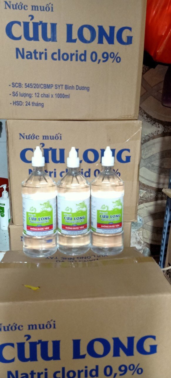 Nước muối giúp sát khuẩn, súc miệng chai 1000ml