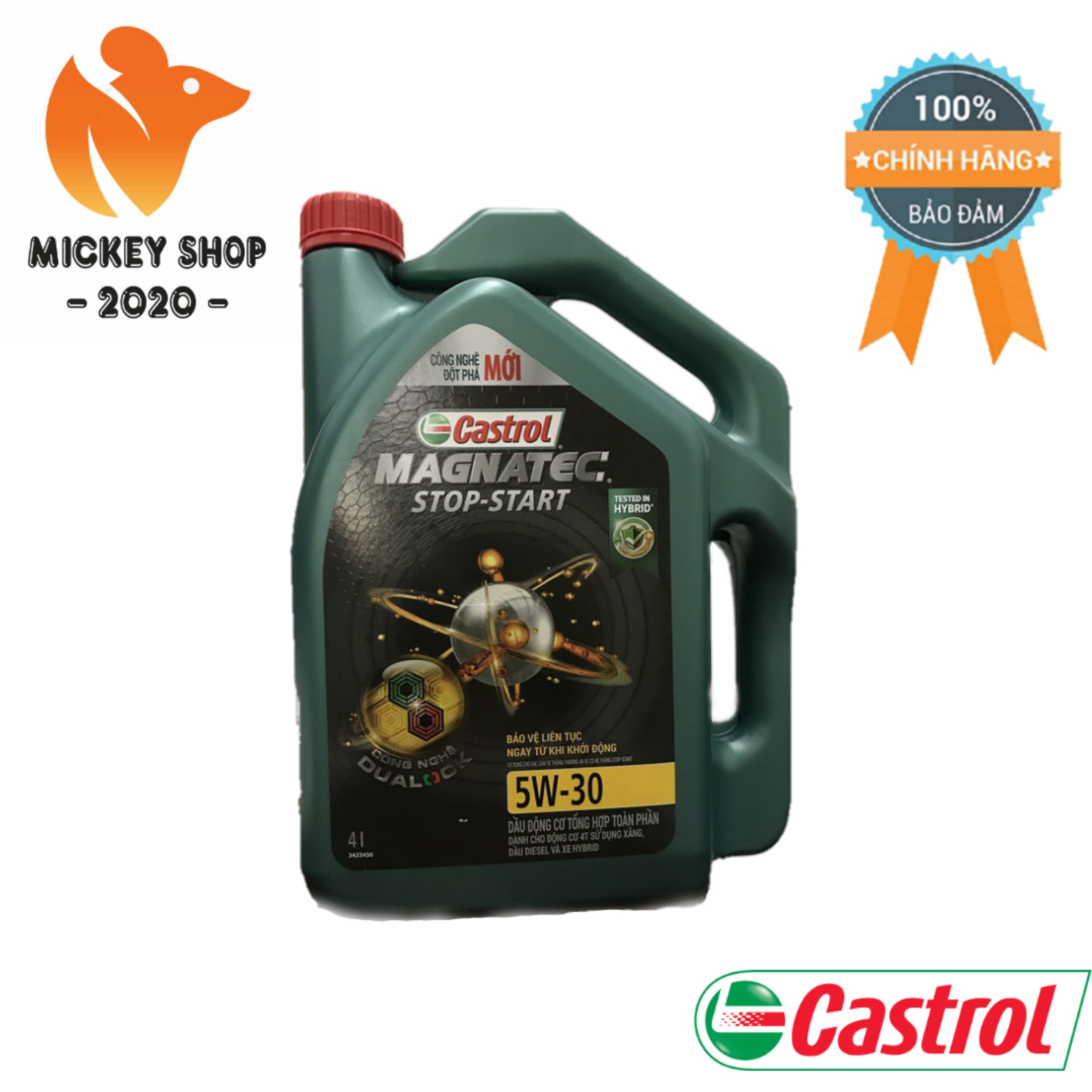 CHÍNH HÃNG  Dầu Động Cơ Castrol MAGNATEC STOP-START 5W30 4 LÍT - TỔNG HỢP