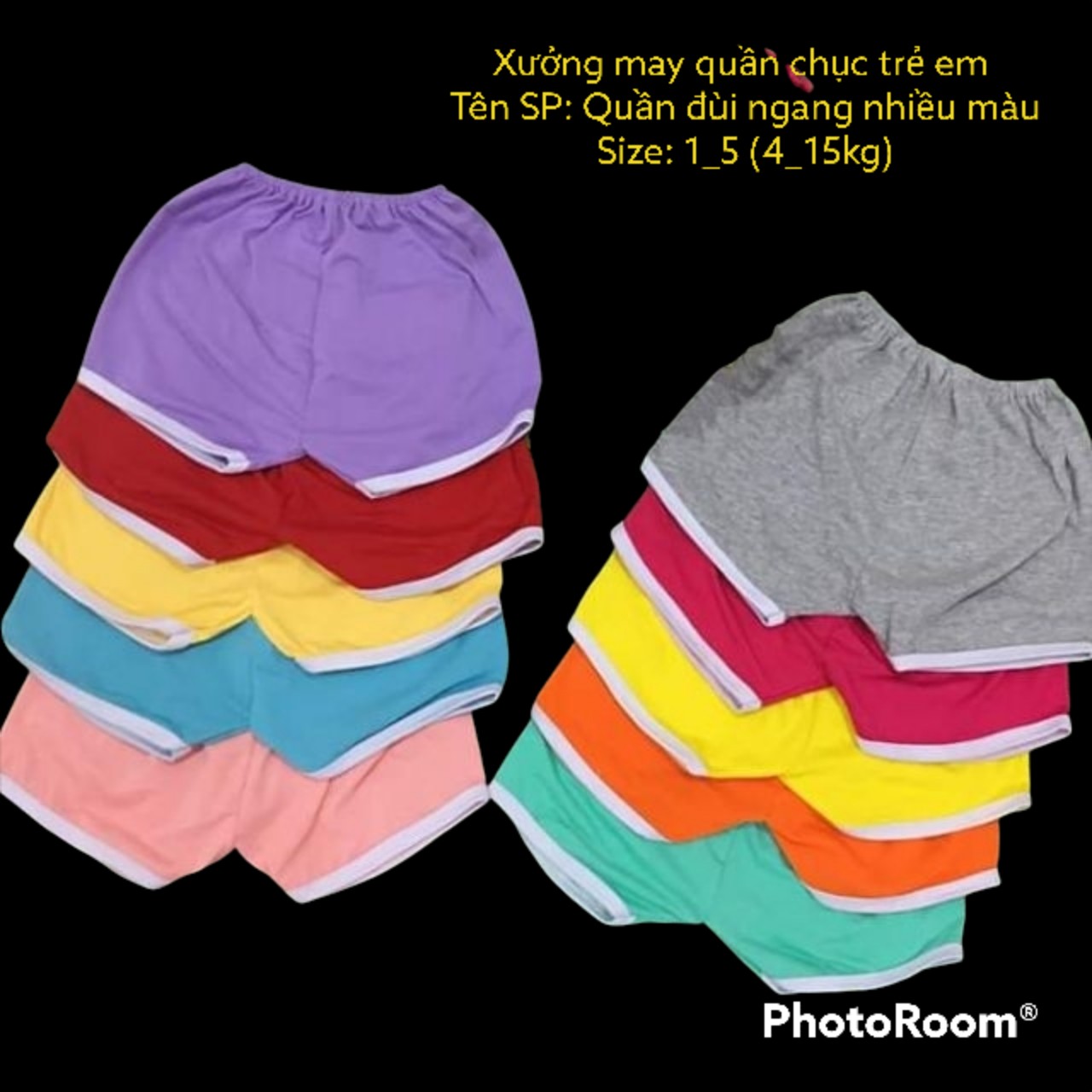SET 10 QUẦN ĐÙI MÀU CHO BÉ
