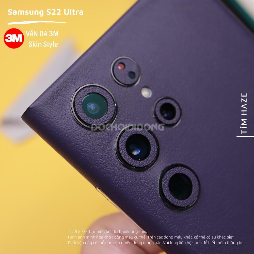 [Màu Tím Haze] Miếng Dán Skin 3M Vân Da Các Dòng Samsung Note 8 Note 9 Note 10 Note 20 Plus Ultra 5G