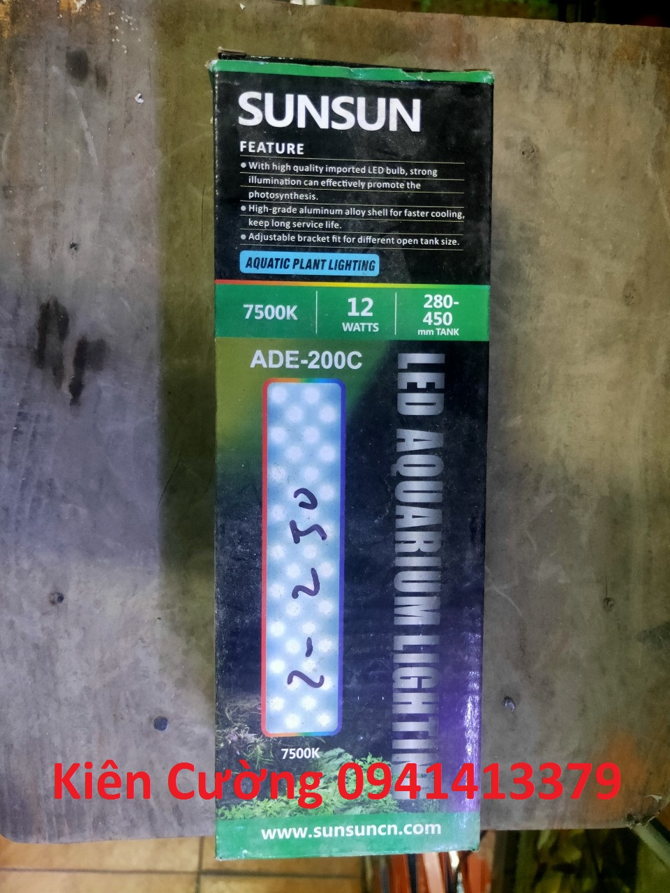 ĐÈN LED SUNSUN ADE-200C cho bể cá cảnh