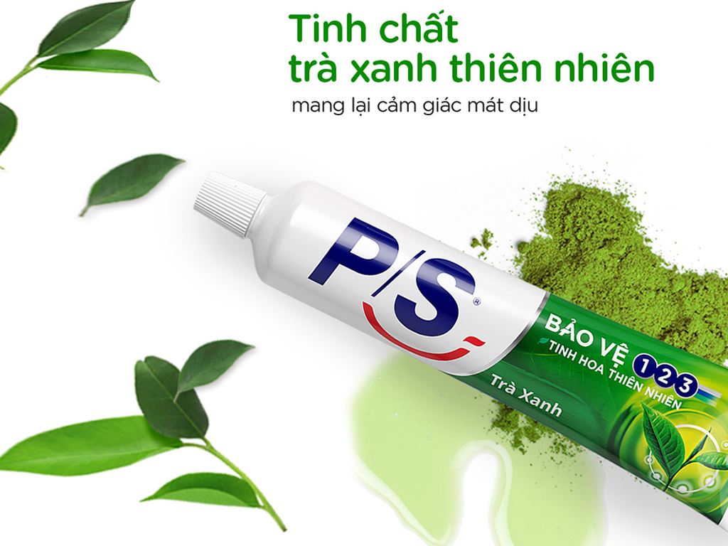 Kem Đánh Răng Ps Bảo Vệ 123 Trà Xanh 240g