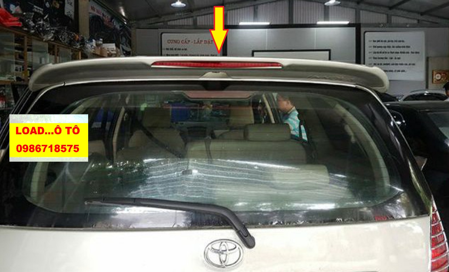 Đuôi gió liền cốp xe toyota innova 2005-2015 mẫu nhựa abs hàng mộc chưa sơn cao cấp