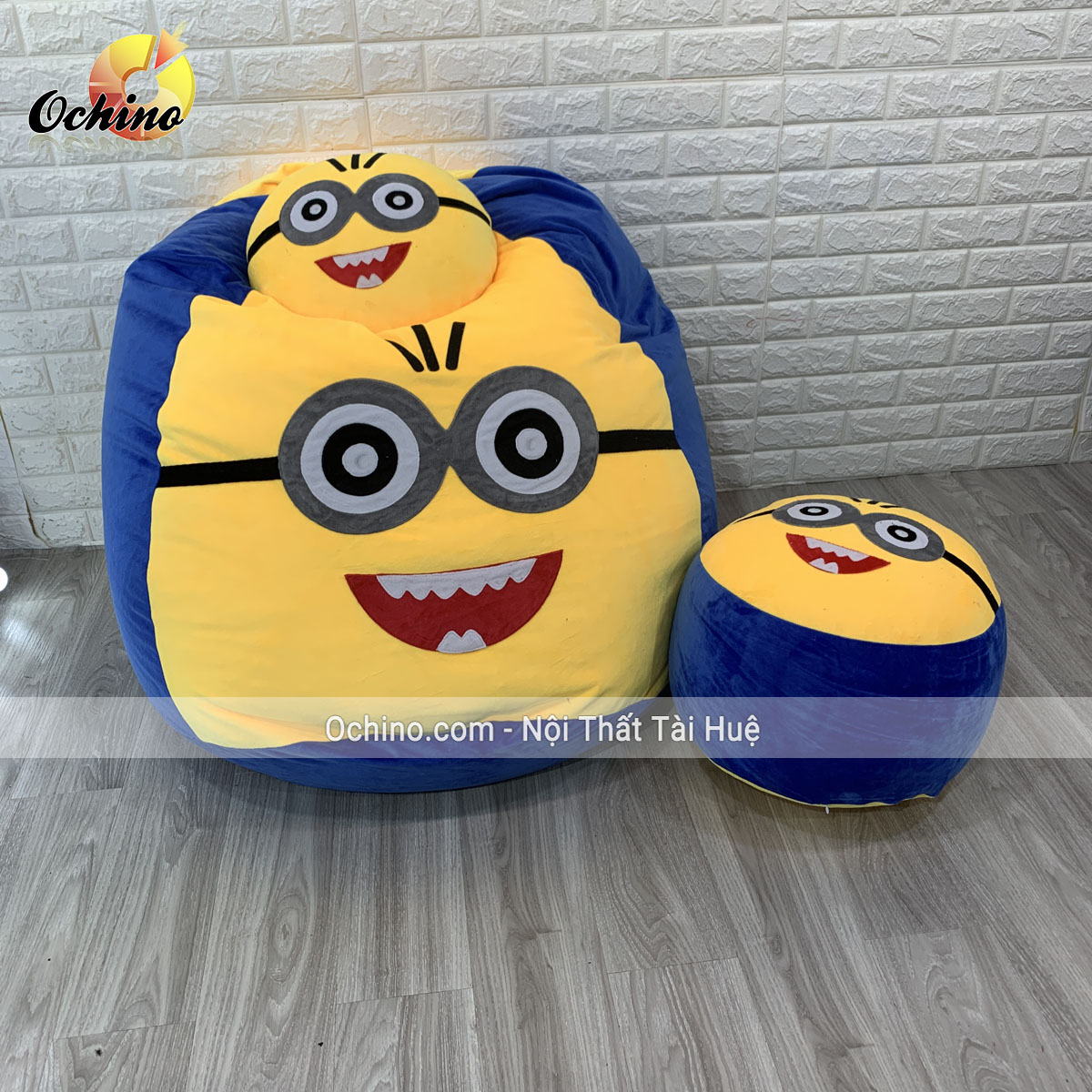 Minions Character Yellow Cushion | DIY at B&Q