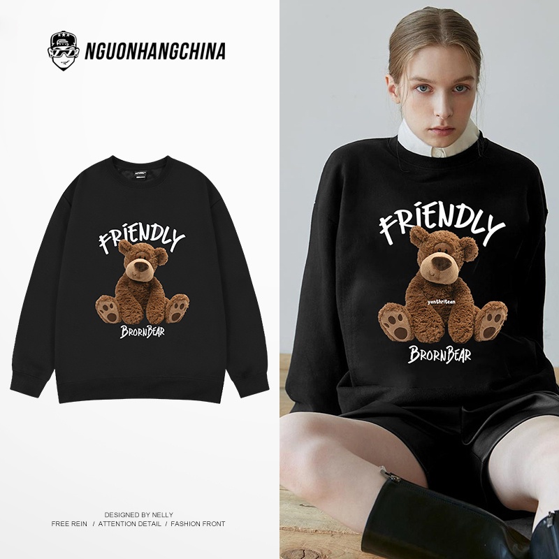 Áo Sweater Nỉ Nelly Heybig - BrornBear