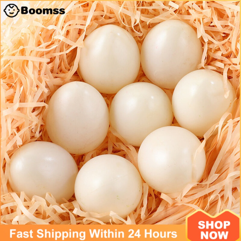 48 pcs Fake Eggs Decoration Artificial Kitchen Foods for Laying Chicken Coop