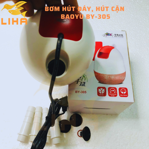 Máy Bơm Hút Cặn Baoyu BY-305 (48W-4000L/H-3.1M) - Bơm Hút Đáy Hồ Cá